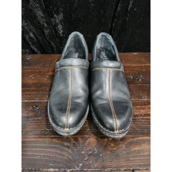 Born Kinney Brown Leather Slip-on Clog Shoe/Sz. 6 - Picture 5 of 10